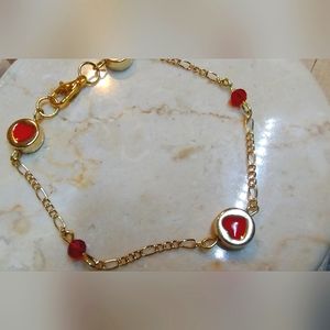 Heart ❤️ bead bracelet